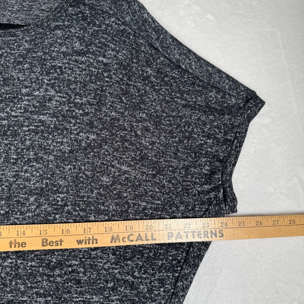 Quince Lounge Tee Women XS Charcoal Brushed Dolman Short Sleeve DKBIZ01 Relaxed - Picture 7 of 8